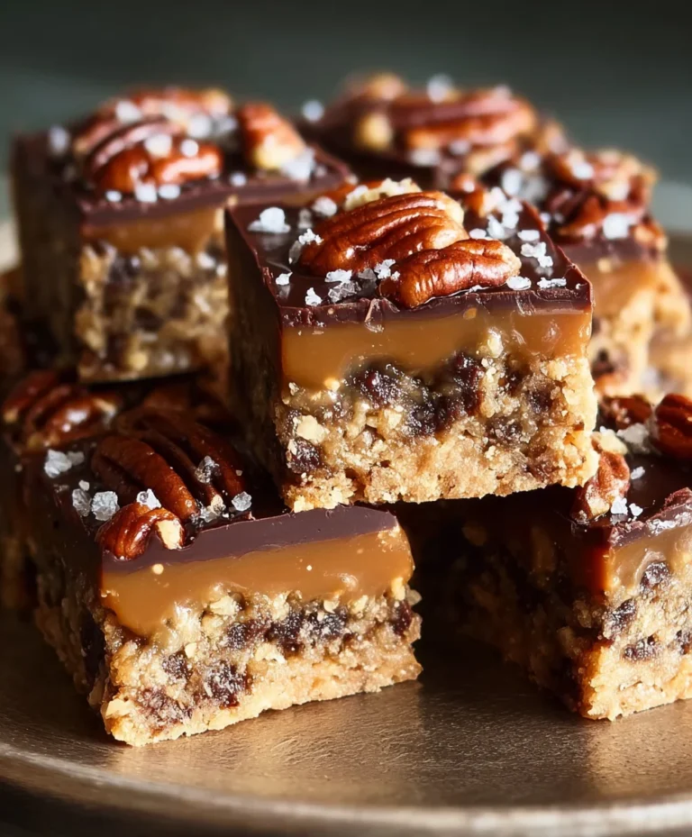 Easy Turtle Bars – Decadent Chocolate Caramel Pecan Treats
