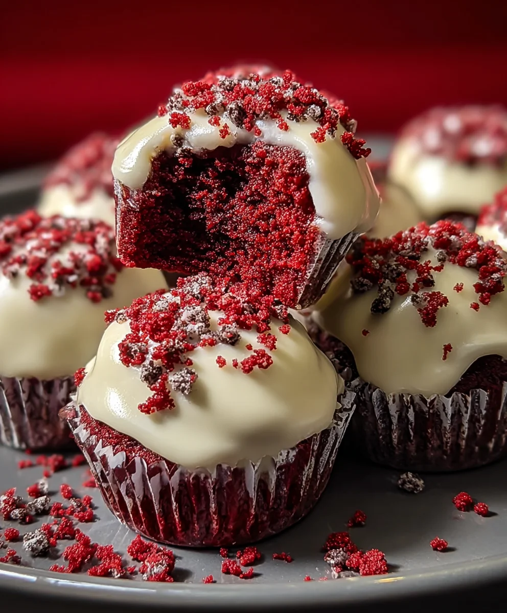 Cookies-Cream Red Velvet Bites - Delicious Dessert