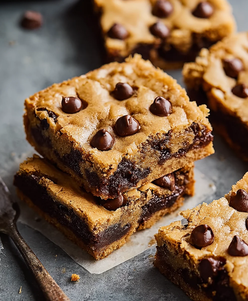 Classic Chocolate Chip Cookie Bars - Easy & Delicious Recipe