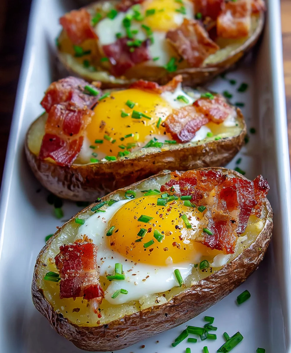 Double Baked Beef Beef Bacon Egg Potatoes-Hearty Meal