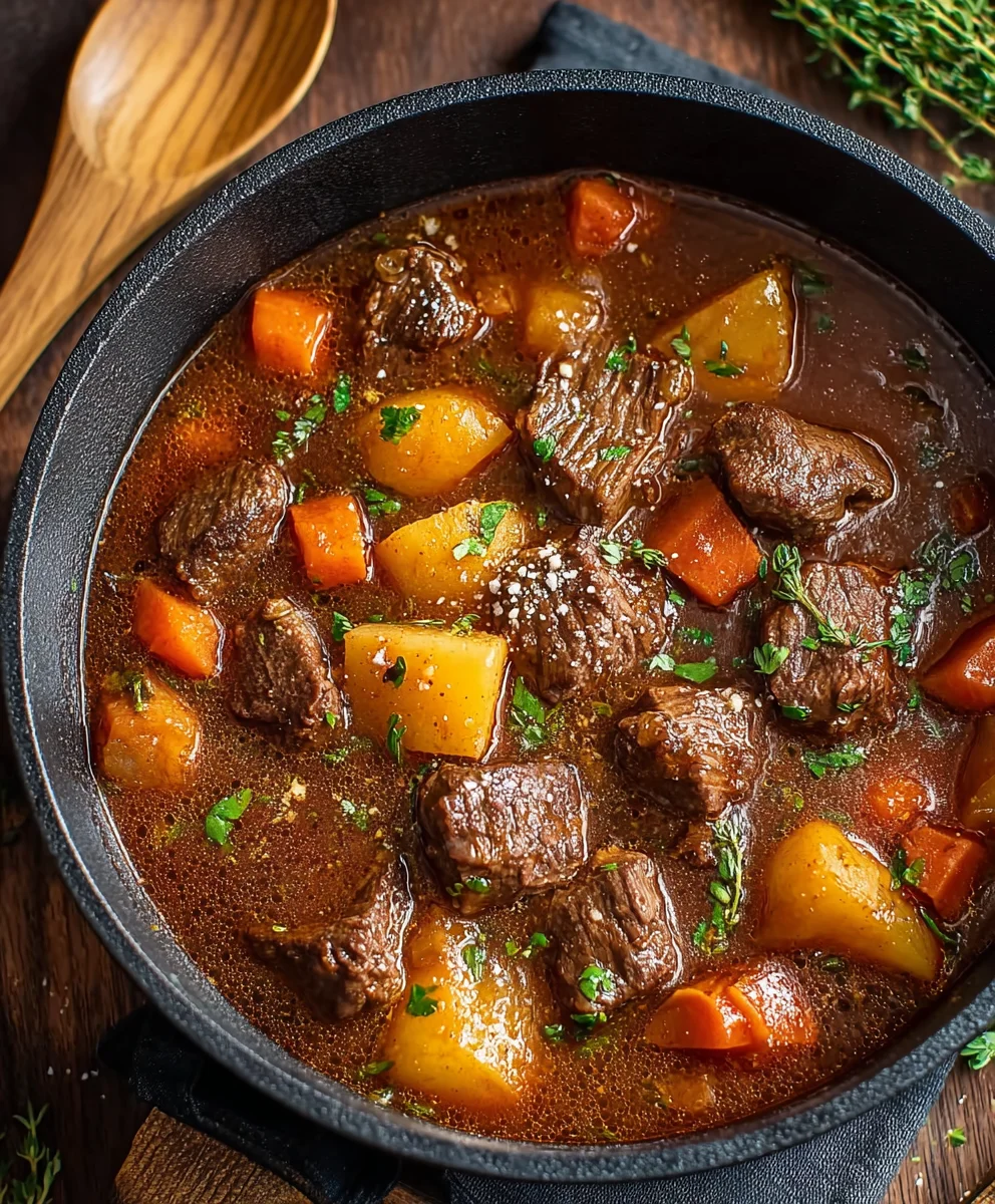 Hearty Homemade Beef Stew Recipe - Comfort Food Classic