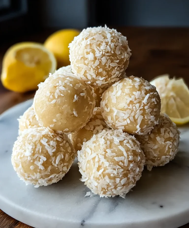 Lemon Coconut Protein Balls-Healthy Sweet Treat