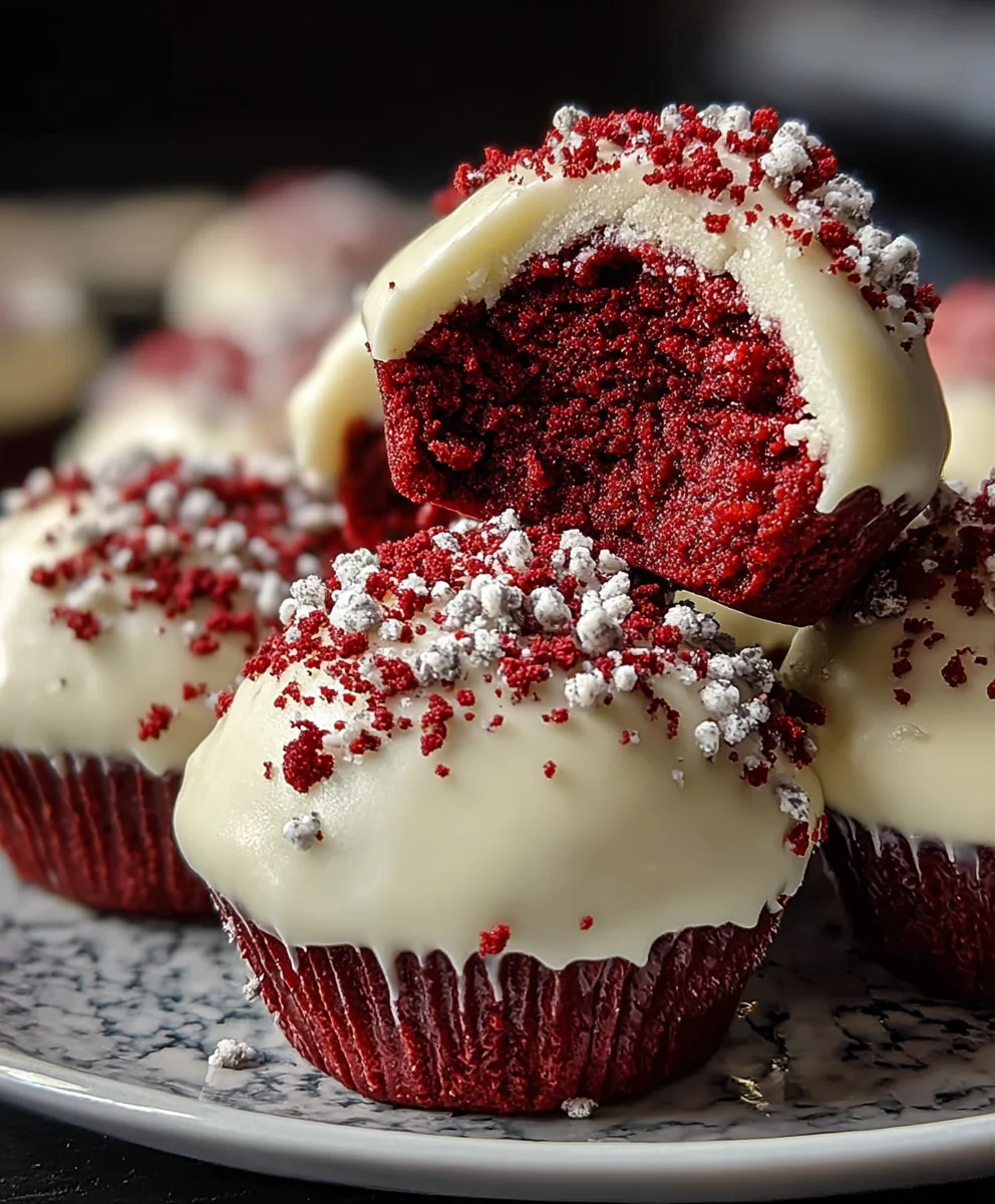 Cookies-Cream Red Velvet Bites - Delicious Dessert