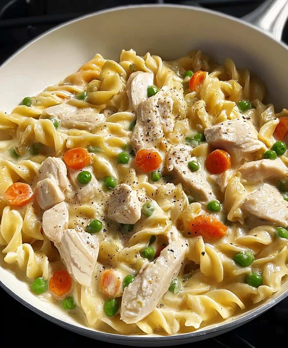 Easy Chicken Pot Pie Pasta Bake - Comfort Food