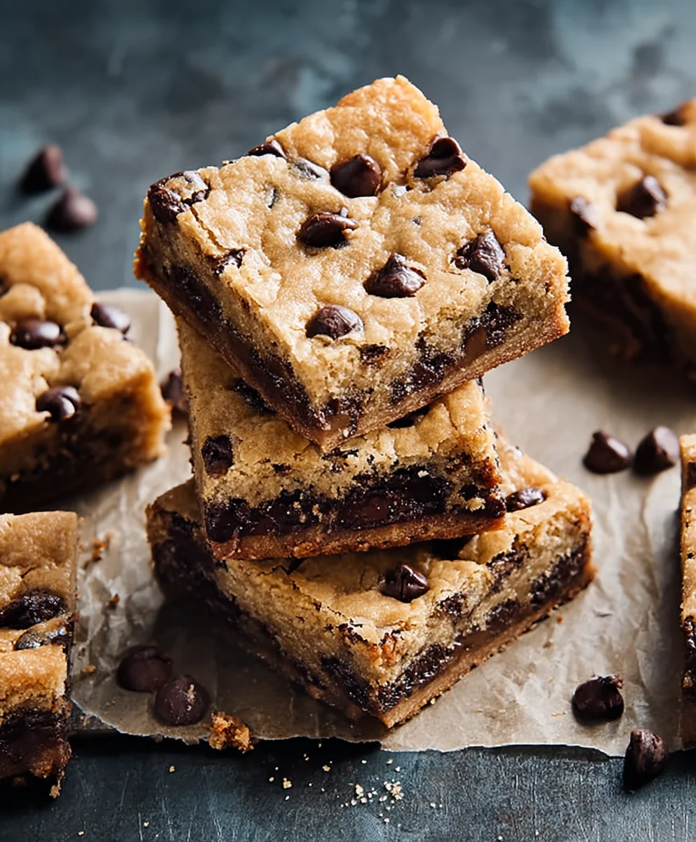 Classic Chocolate Chip Cookie Bars - Easy & Delicious Recipe