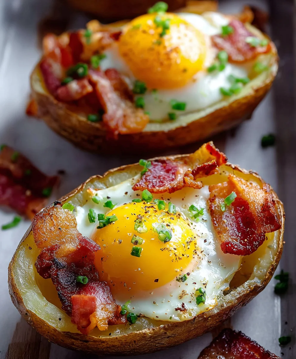Double Baked Beef Beef Bacon Egg Potatoes-Hearty Meal