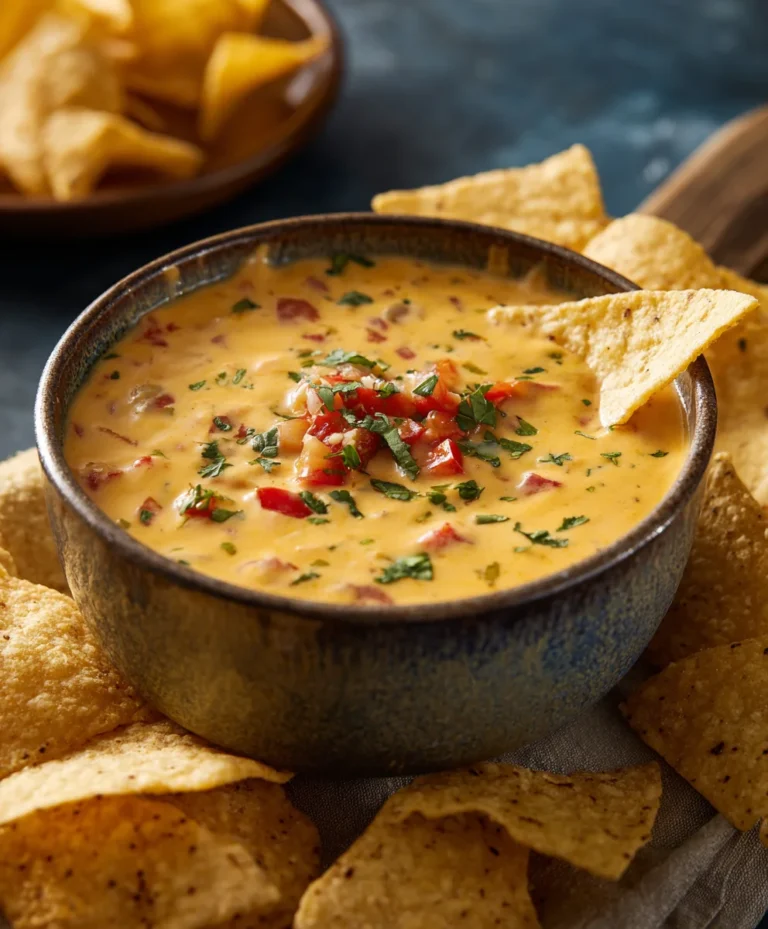 Spicy Beef Cowboy Queso Dip Recipe-Easy Appetizer