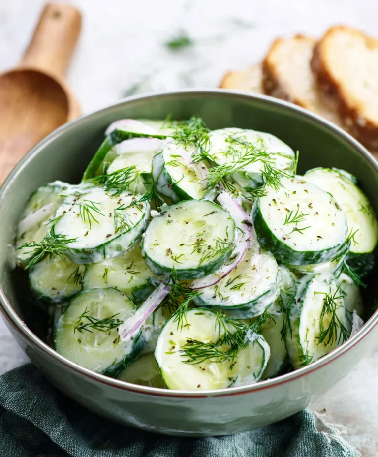 Cucumber Dill Salad – Refreshing & Easy Recipe