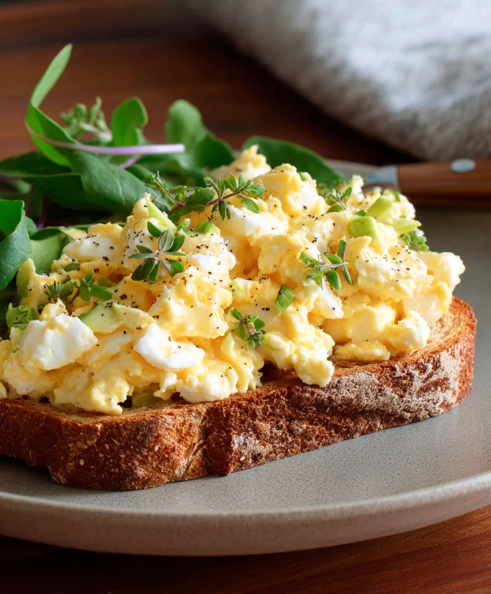 Creamy Egg Salad Cottage Cheese No Mayo