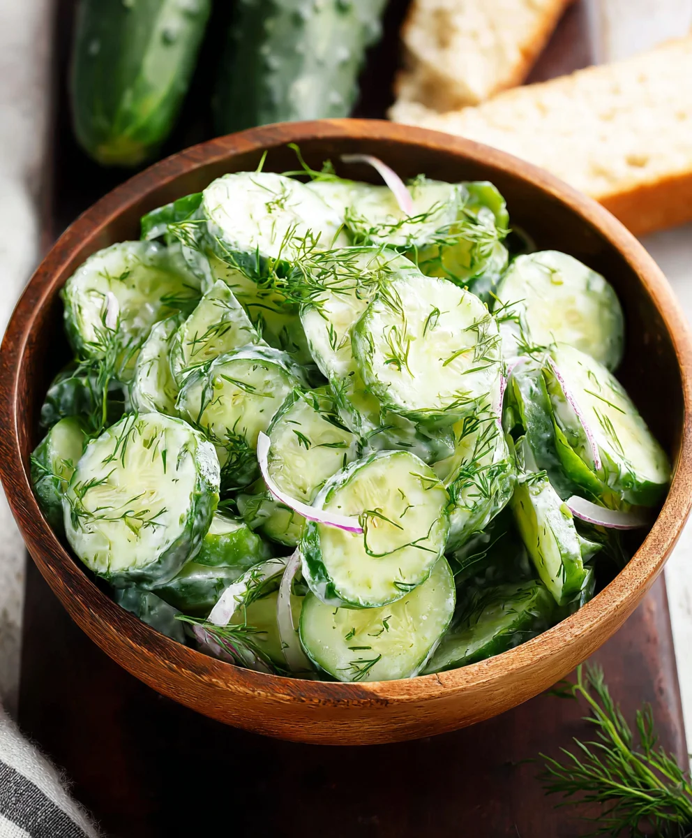 Cucumber Dill Salad - Refreshing & Easy Recipe