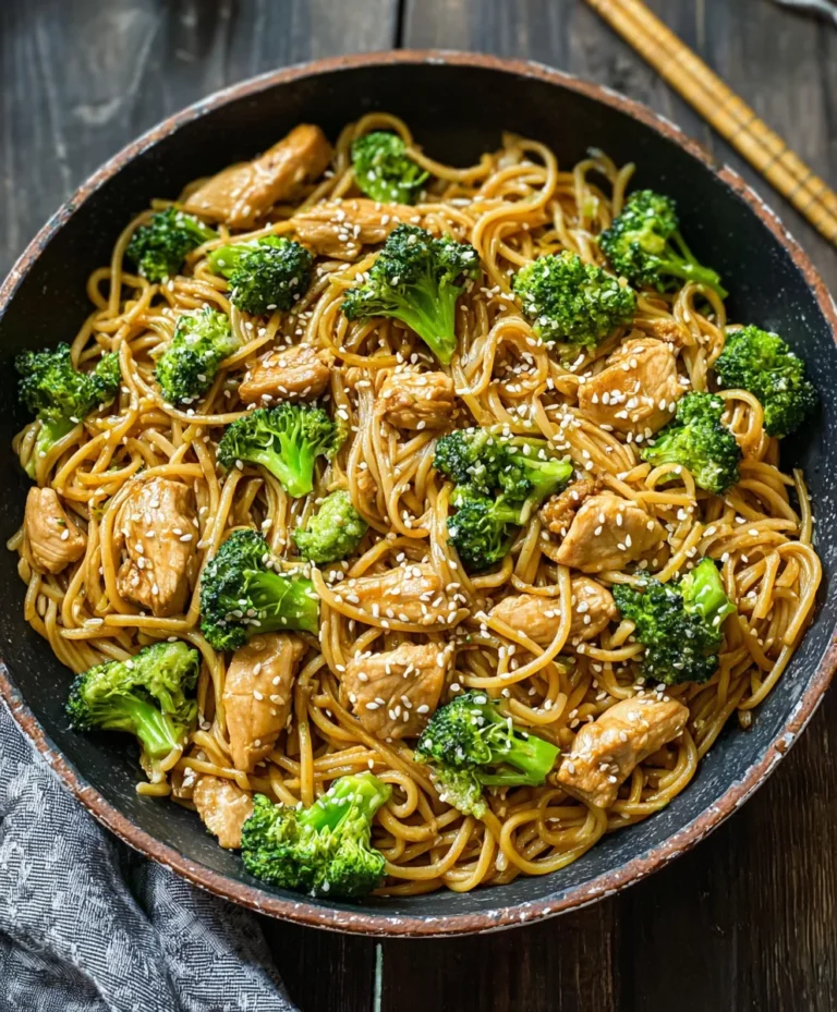 Healthy Sesame Noodles Chicken Broccoli Recipe