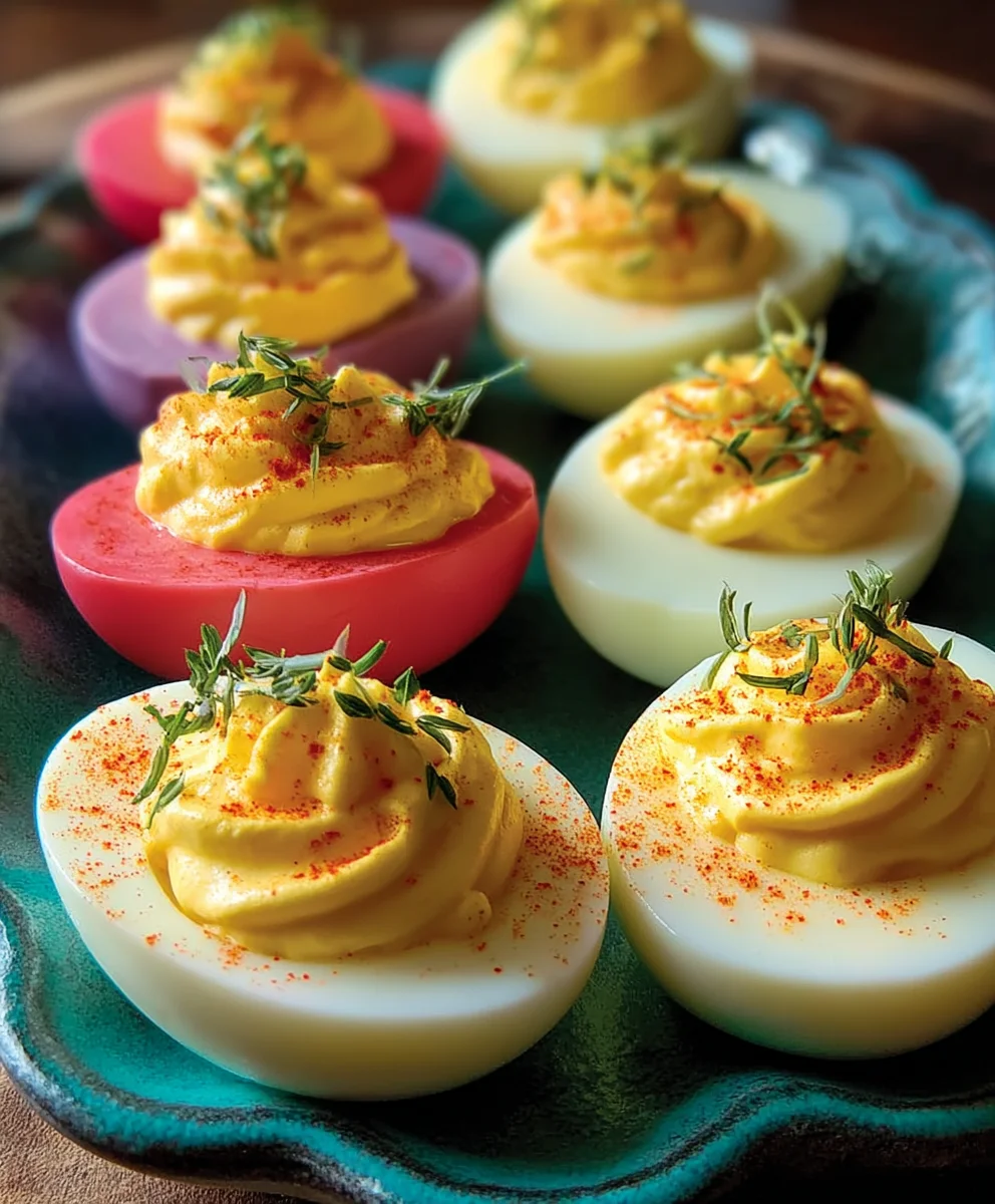 Colorful Deviled Eggs- Party Perfect & Easy