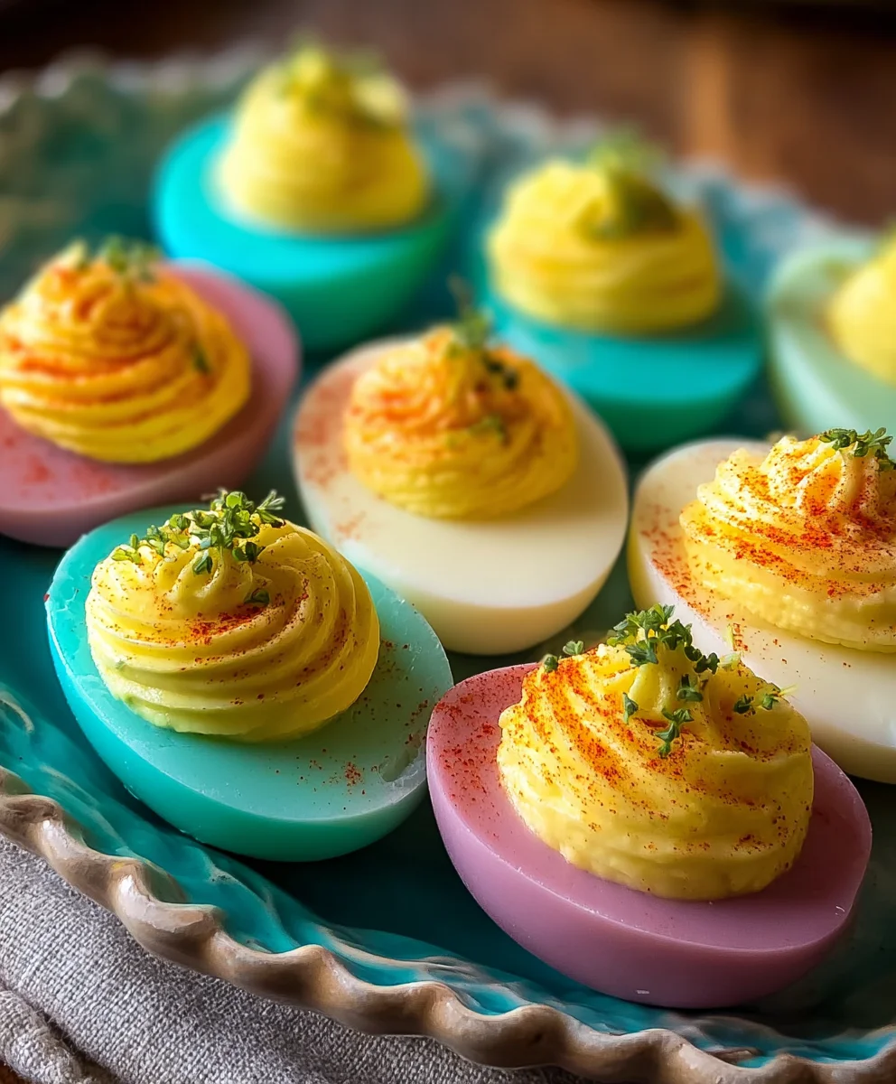 Colorful Deviled Eggs- Party Perfect & Easy