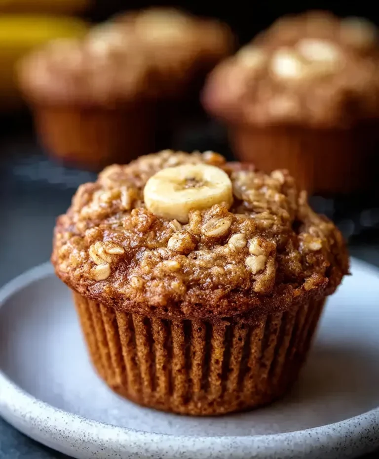 Healthy Banana Oatmeal Muffins-Easy & Delicious