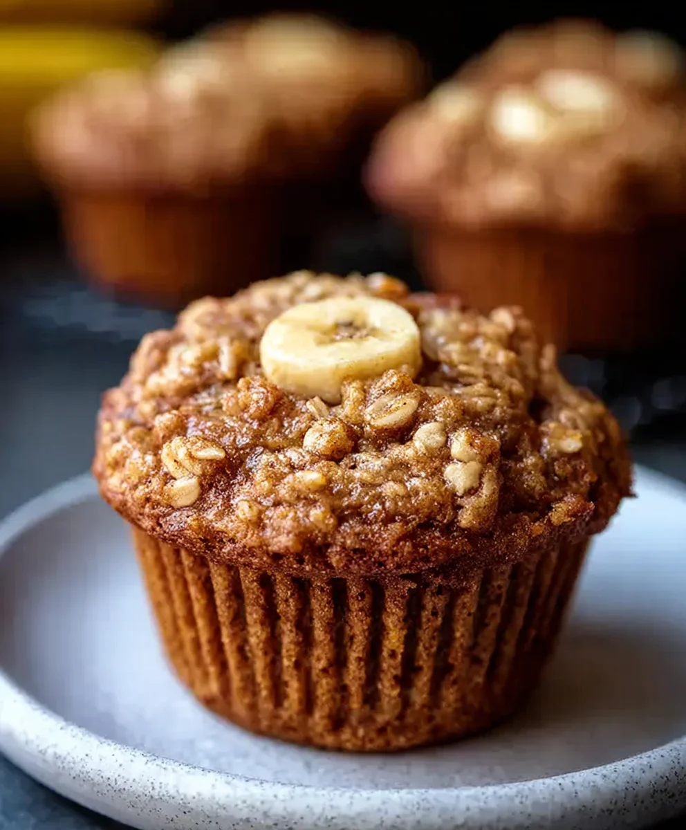 Healthy Banana Oatmeal Muffins-Easy & Delicious