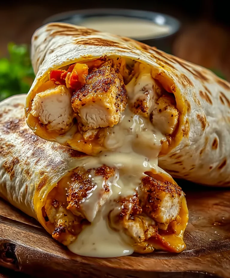 Cheesy Garlic Chicken Wraps Dinner Delight