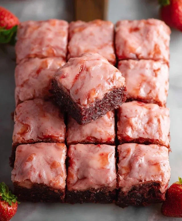 Strawberry Brownies
