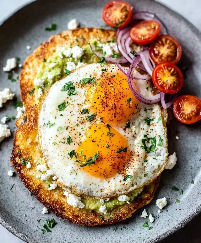Crispy Feta Fried Eggs