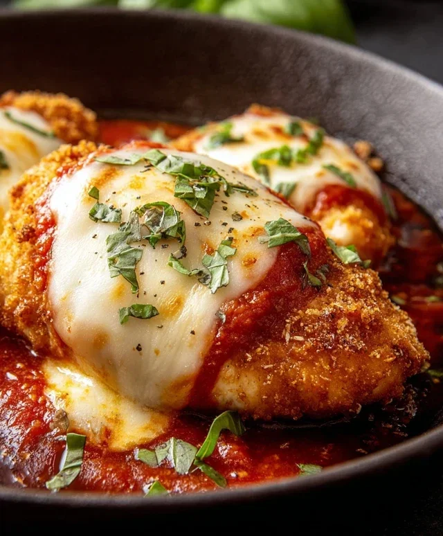 Stuffed Chicken Parmesan Dish