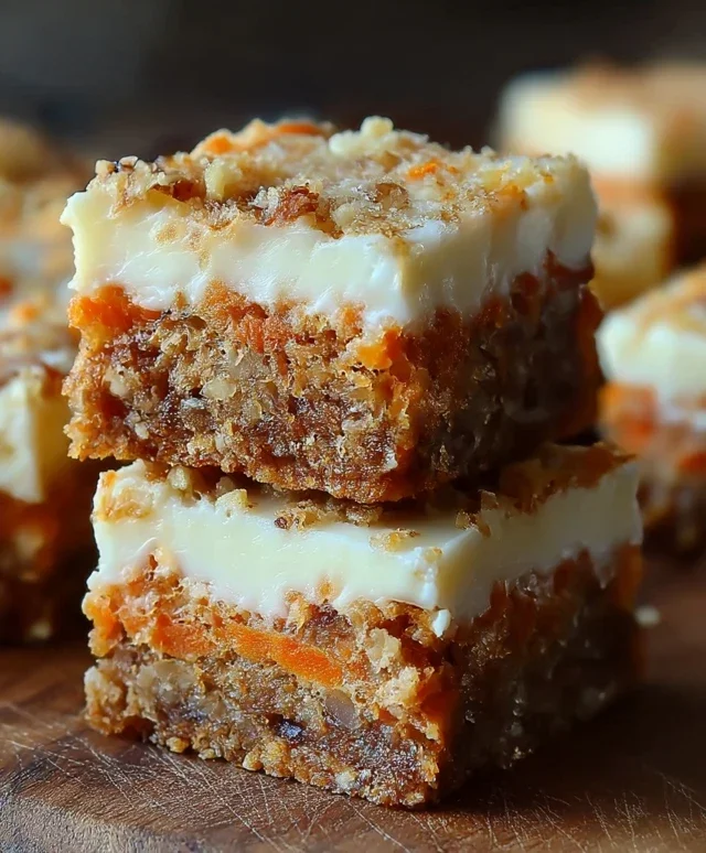 Irresistibly Indulgent Carrot Cake Cream Cheese Bars