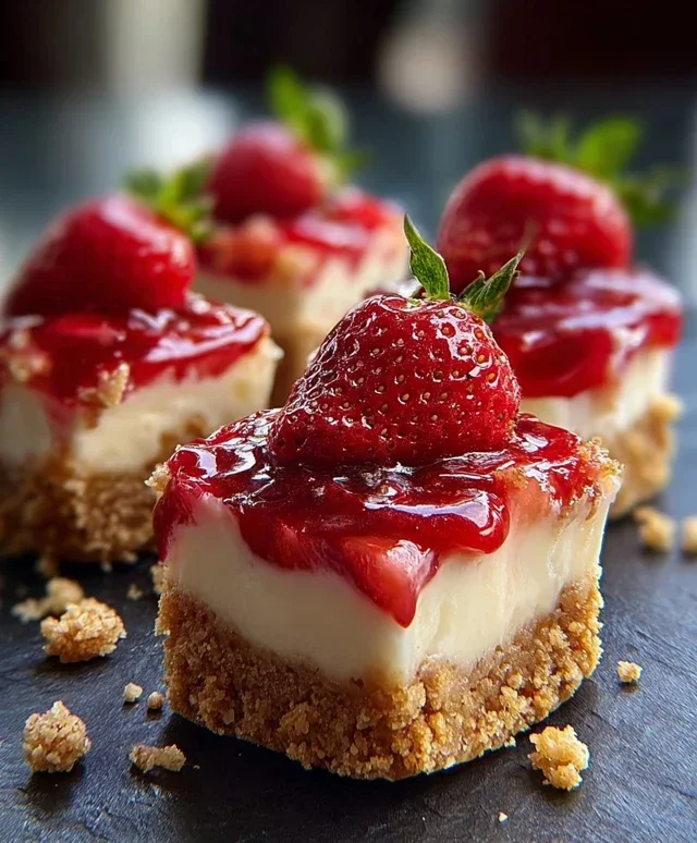 Strawberry Crunch Cheesecake Bites