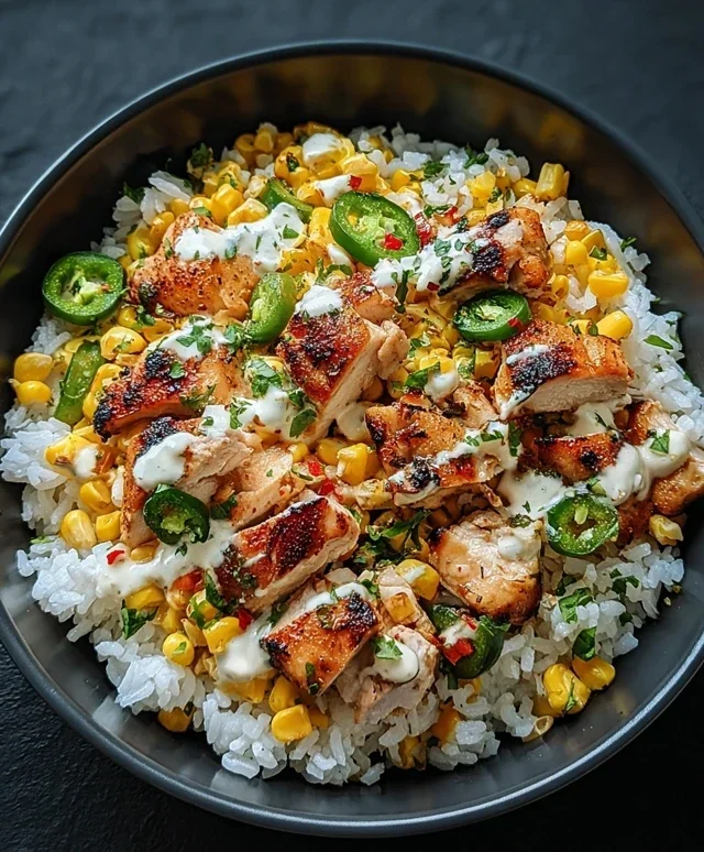 Street Corn Chicken Rice Bowl Recipe