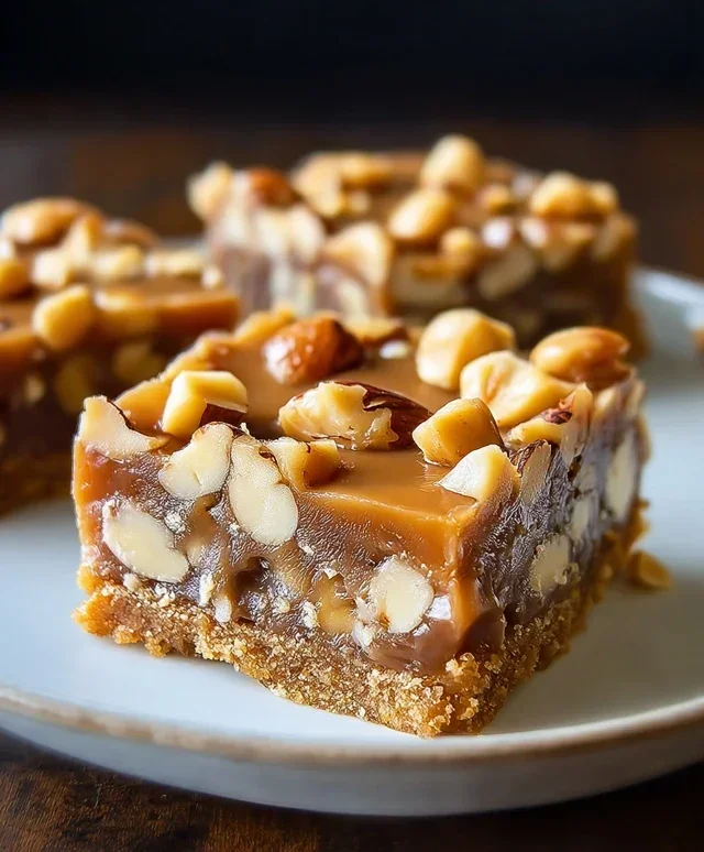 Gooey Butterscotch Nut Bars