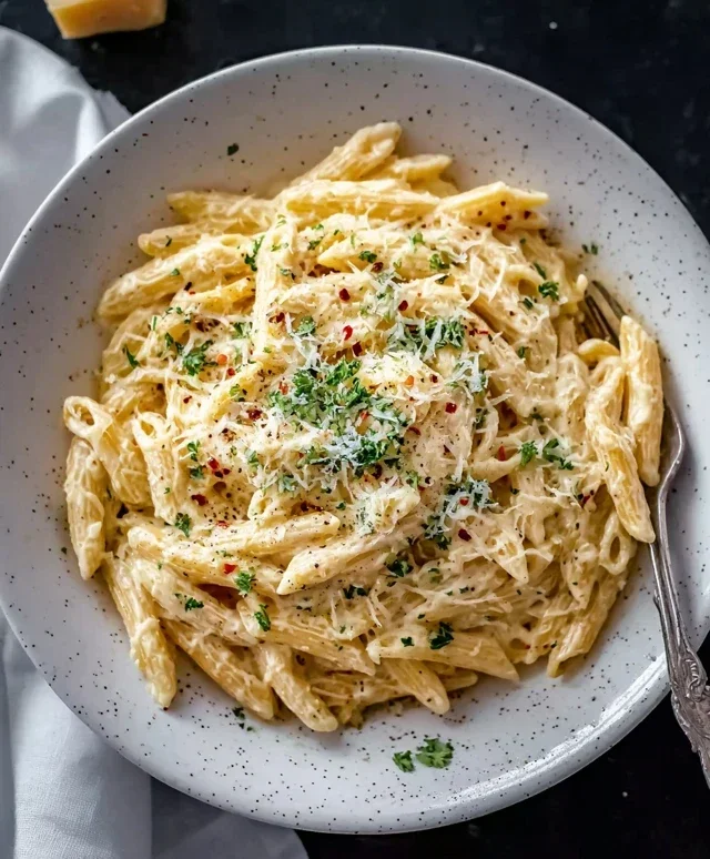 One Pot Creamy Garlic Pasta (Just 20 Minutes!)