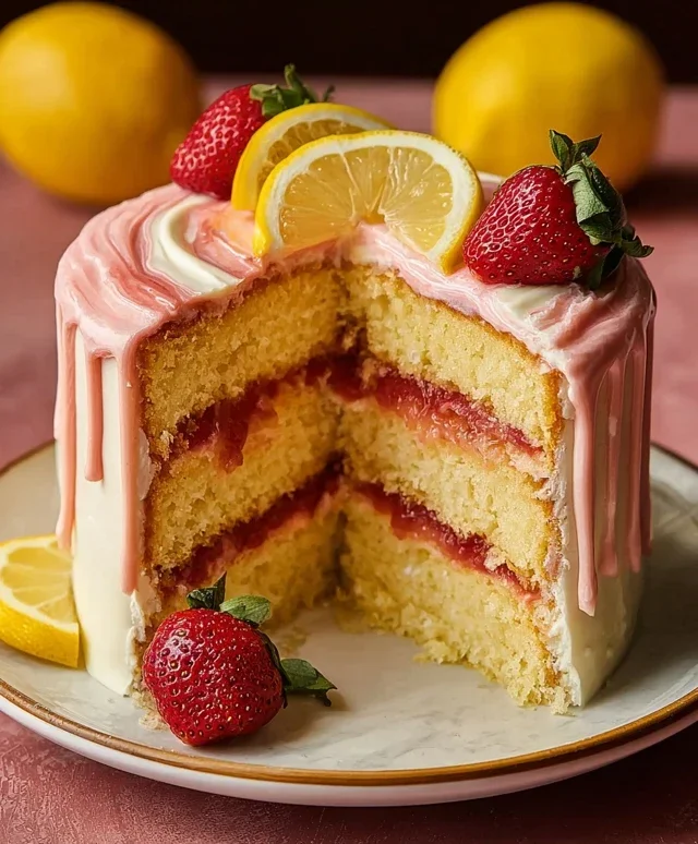 Strawberry Lemonade Cake
