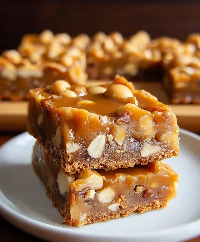 Gooey Butterscotch Nut Bars