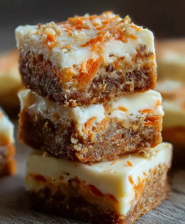 Irresistibly Indulgent Carrot Cake Cream Cheese Bars