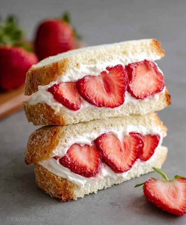 4-ingredient Strawberry Sando