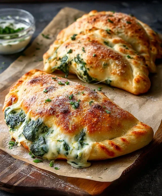 Ricotta Spinach Calzones